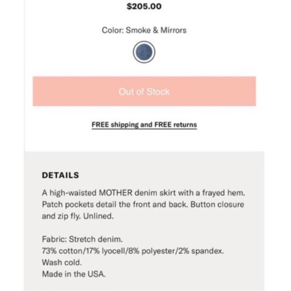 MOTHER Denim HW Patchie Skirt - Picture 5 of 12